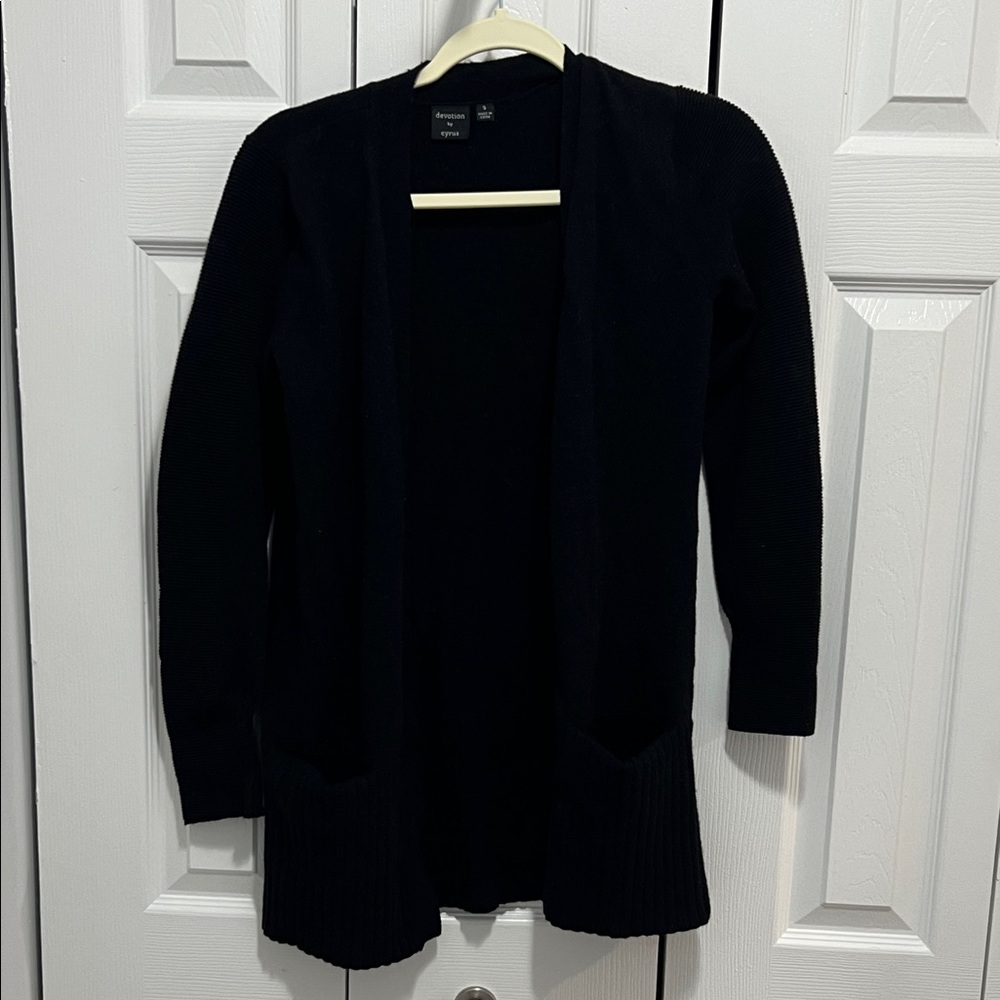 Elegant Women's Black Cardigan